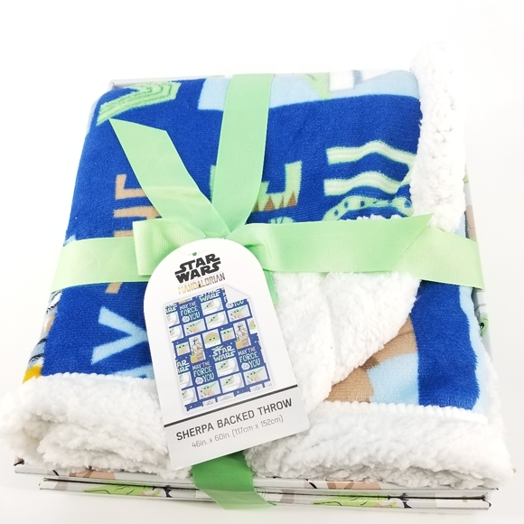 Star Wars Bedding Star Wars Baby Yoda The Mandalorian Sherpa Backed